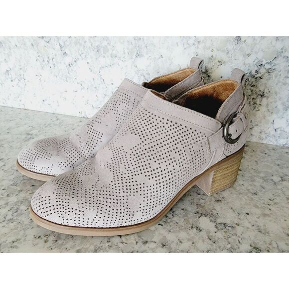 Sonoma Vitalize Ortholite 7 Laser Cut Cut Out Tan Pointed‎ Toe Ankle Bootie NEW - Picture 10 of 10